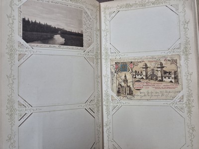 27120762l - Postkarten-Album, deutsch, 1900-1910, ca. 150 Ansichtskarten aus Deutschland, ...