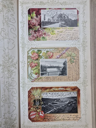 27120762p - Postkarten-Album, deutsch, 1900-1910, ca. 150 Ansichtskarten aus Deutschland, ...