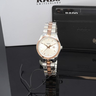 Image RADO unworn ladies wristwatch HyperChrome reference R32976102, quartz, partial gold- ...