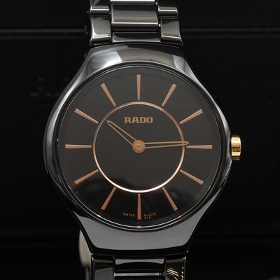 27120893b - RADO True Thinline Damenarmbanduhr Referenz R27742152, quarz, Keramikgeh. inkl. ...