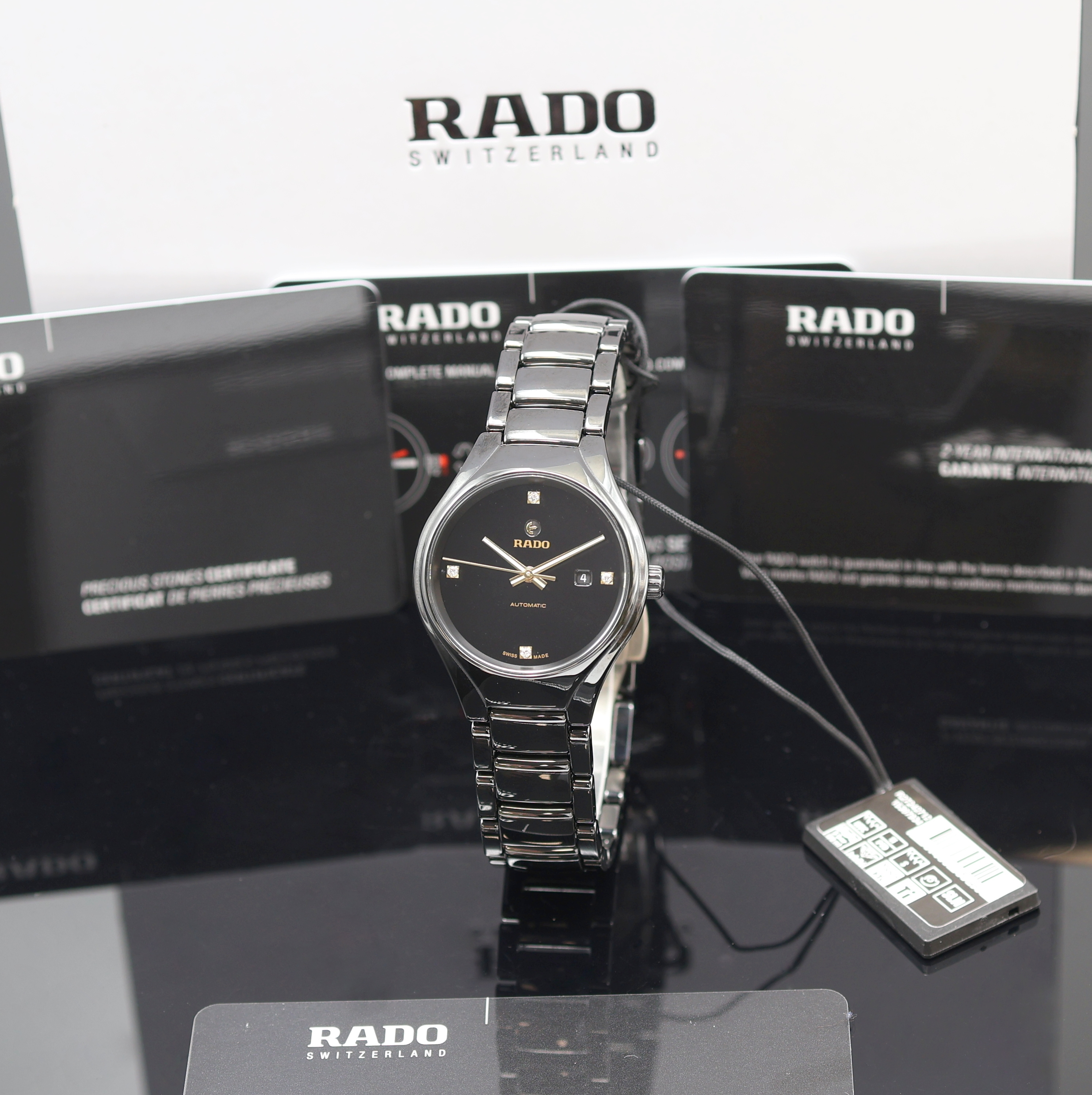 Image 27120911 - RADO True ungetragene Damenarmbanduhr Referenz R27242712, Automatik, Keramikgeh. inkl. ...