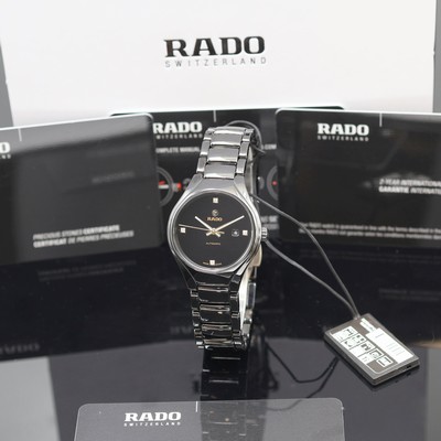Image RADO True unworn ladies wristwatch reference R27242712, self winding, ceramic case ...