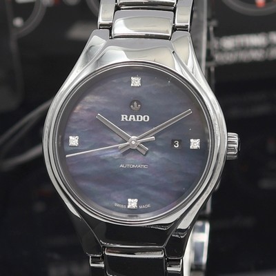 27120948a - RADO True ungetragene Damenarmbanduhr Referenz R27242872, Automatik, Keramikgeh. inkl. ...