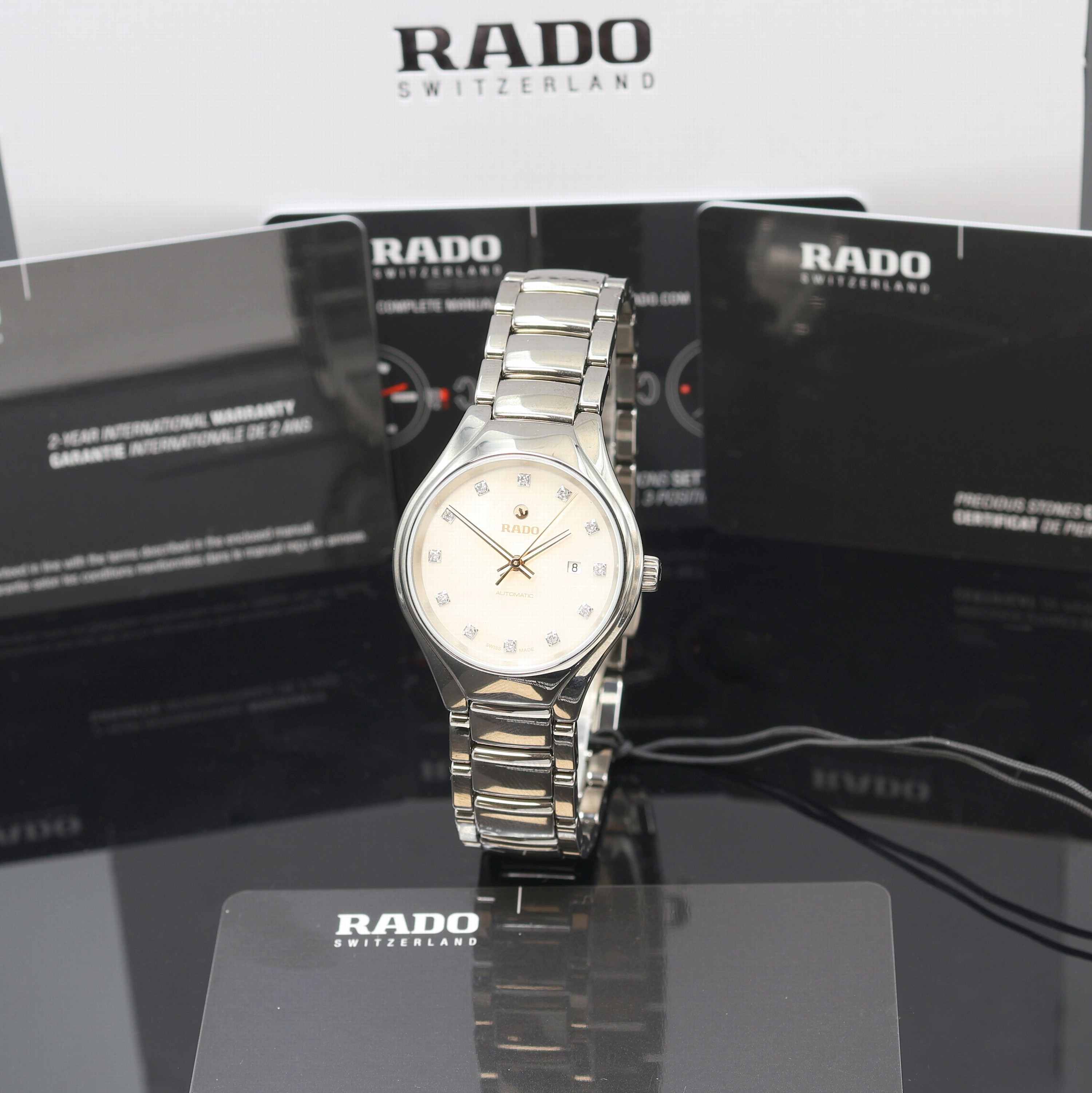Image 27121000 - RADO True ungetragene Damenarmbanduhr Referenz R27243902, Automatik, Keramikgeh. inkl. ...