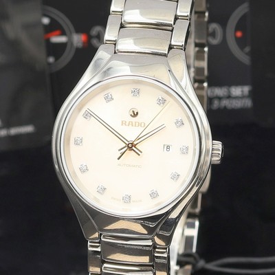 27121000a - RADO True ungetragene Damenarmbanduhr Referenz R27243902, Automatik, Keramikgeh. inkl. ...