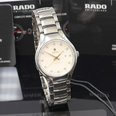 27121000b - RADO True ungetragene Damenarmbanduhr Referenz R27243902, Automatik, Keramikgeh. inkl. ...