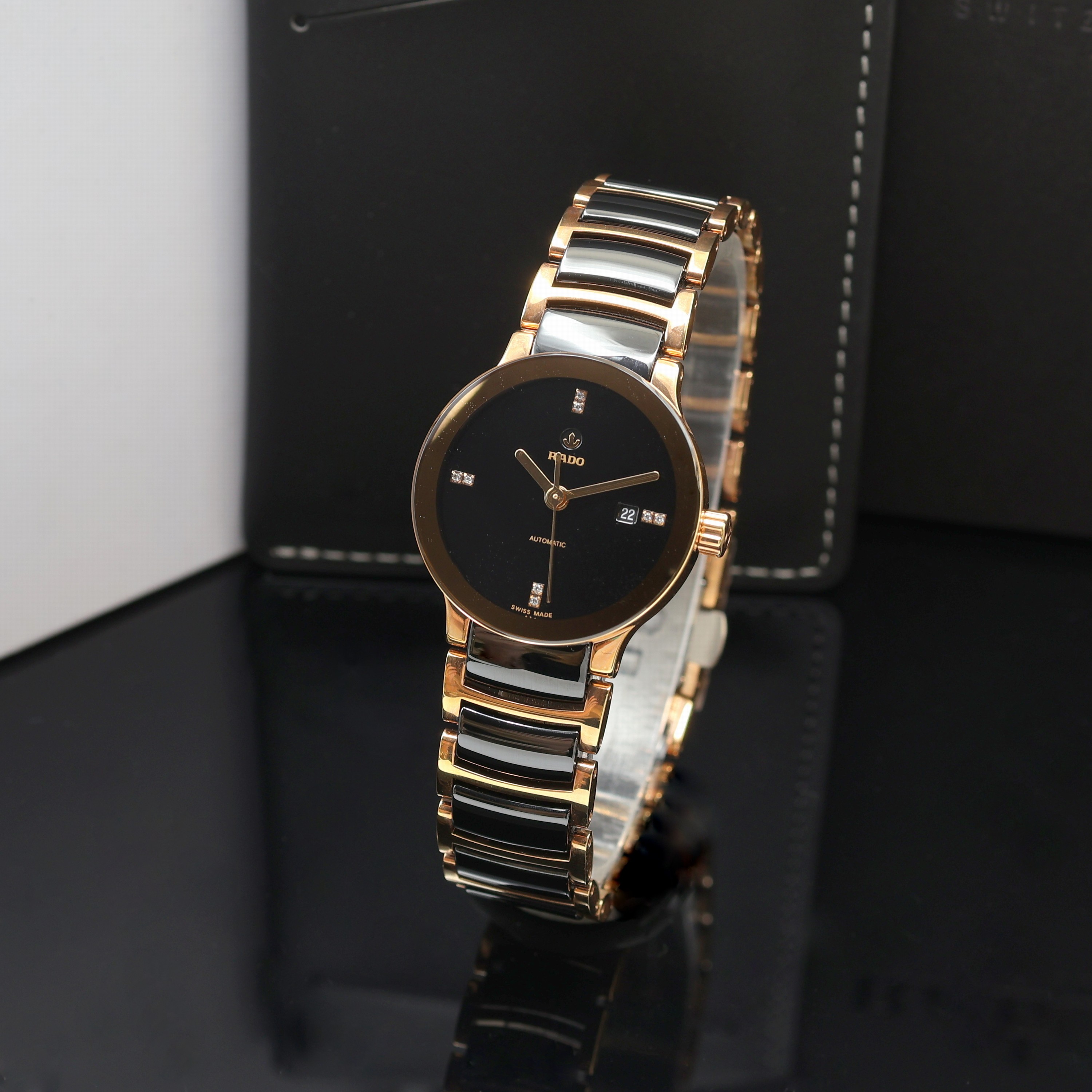 Image 27121184 - RADO Centrix ungetragene Damenarmbanduhr Referenz R30183712, Automatik, verg. & beids. ...