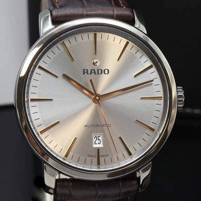 27121182b - RADO DiaMaster ungetragene Herrenarmbanduhr Referenz R14074106, Automatik, beids. vergl. ...