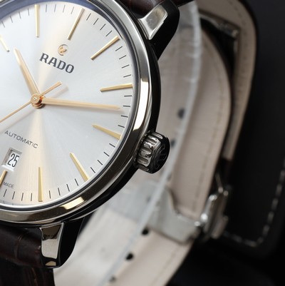 27121182c - RADO DiaMaster ungetragene Herrenarmbanduhr Referenz R14074106, Automatik, beids. vergl. ...