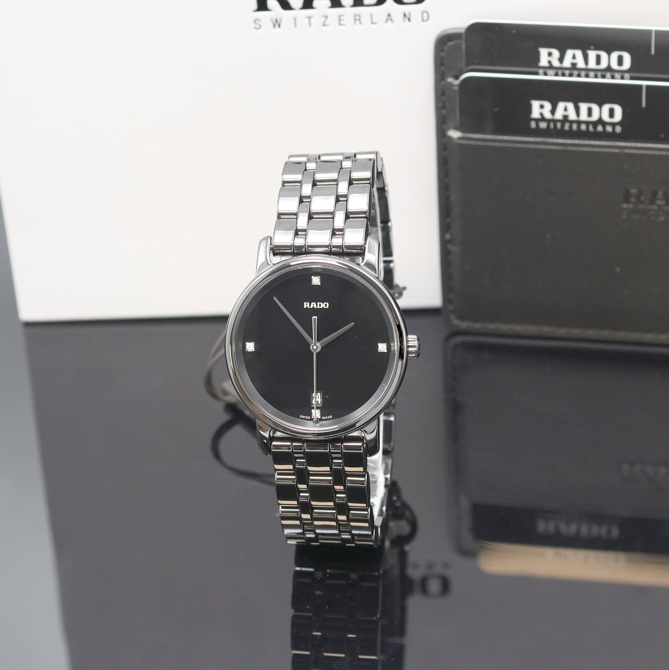 Image 27121200 - RADO Armbanduhr DiaMaster Referenz R14063717, quarz, schwarzes Keramikgeh. inkl. ...