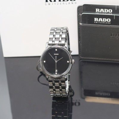 Image RADO wristwatch DiaMaster reference R14063717, quartz, black ceramic case including ...