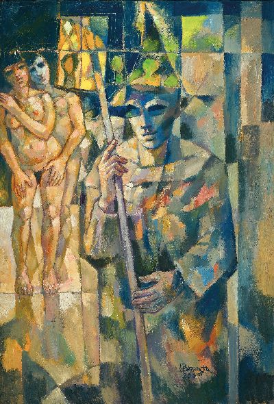 Image Heinz Brzoska, 1942 Katowice-2015 Ludwigshafen/Rhine, figure composition in a ...