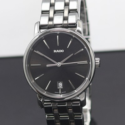 Image 27121296a - RADO ungetragene Armbanduhr DiaMaster Referenz R14063182, quarz, schwarzes Keramikgeh. ...