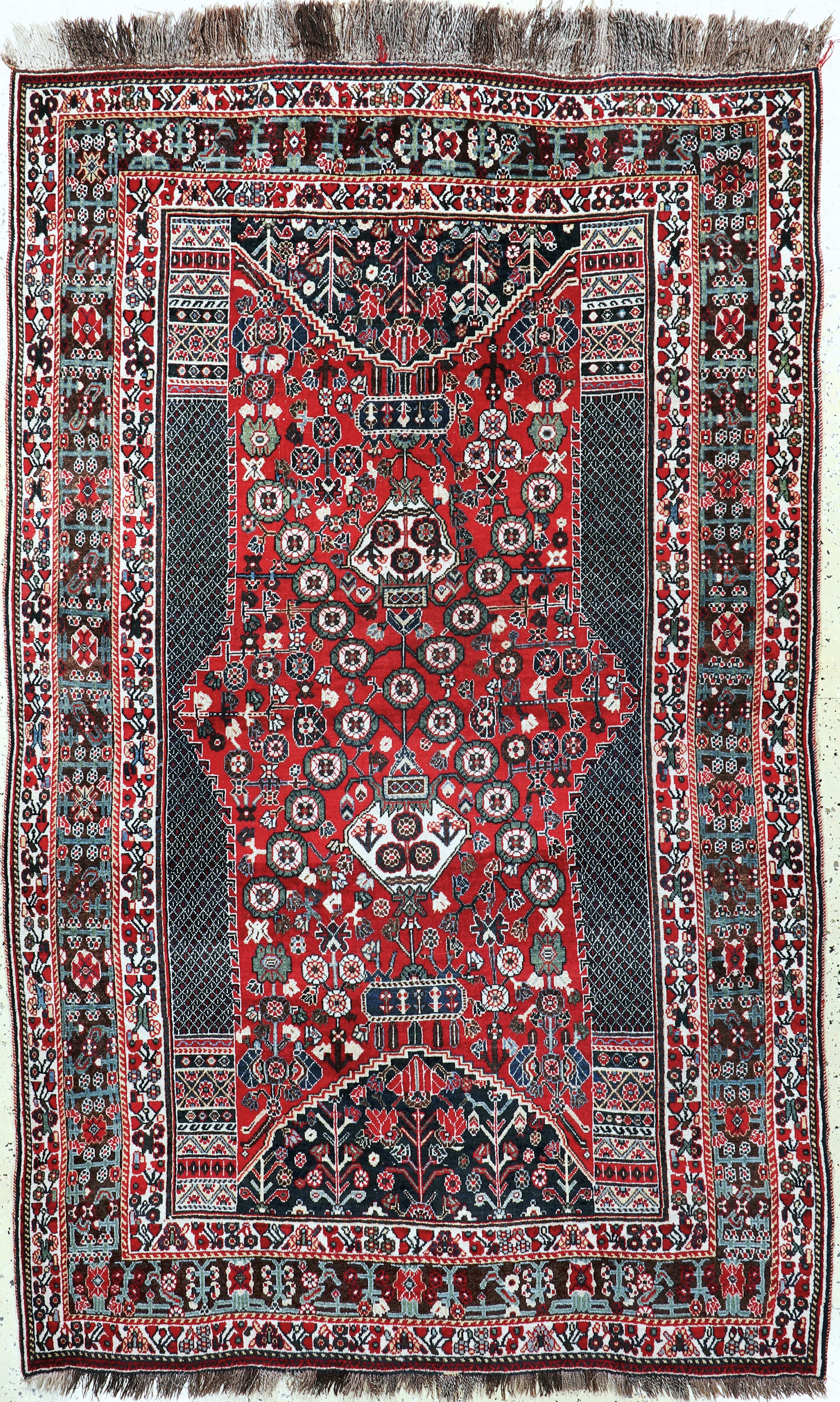 Image 27121352 - Ghaschgai Kashkuli, Persien, Mitte 20.Jhd, Wolle auf Wolle, ca. 265 x 165 cm, EHZ: 1-2 ...