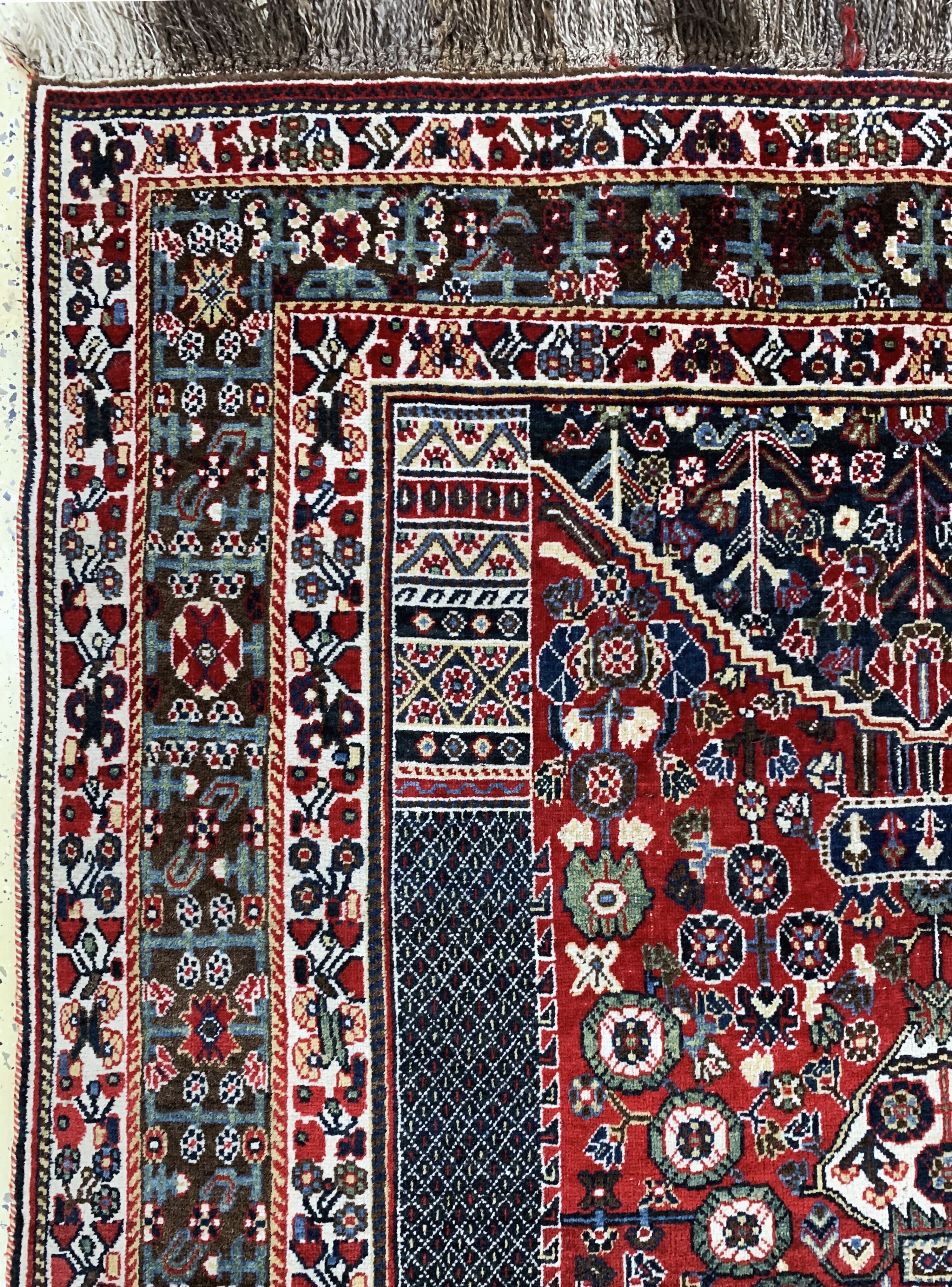 Detail c: Ghaschgai Kashkuli, Persien, Mitte 20.Jhd, Wolle auf Wolle, ca. 265 x 165 cm, EHZ: 1-2