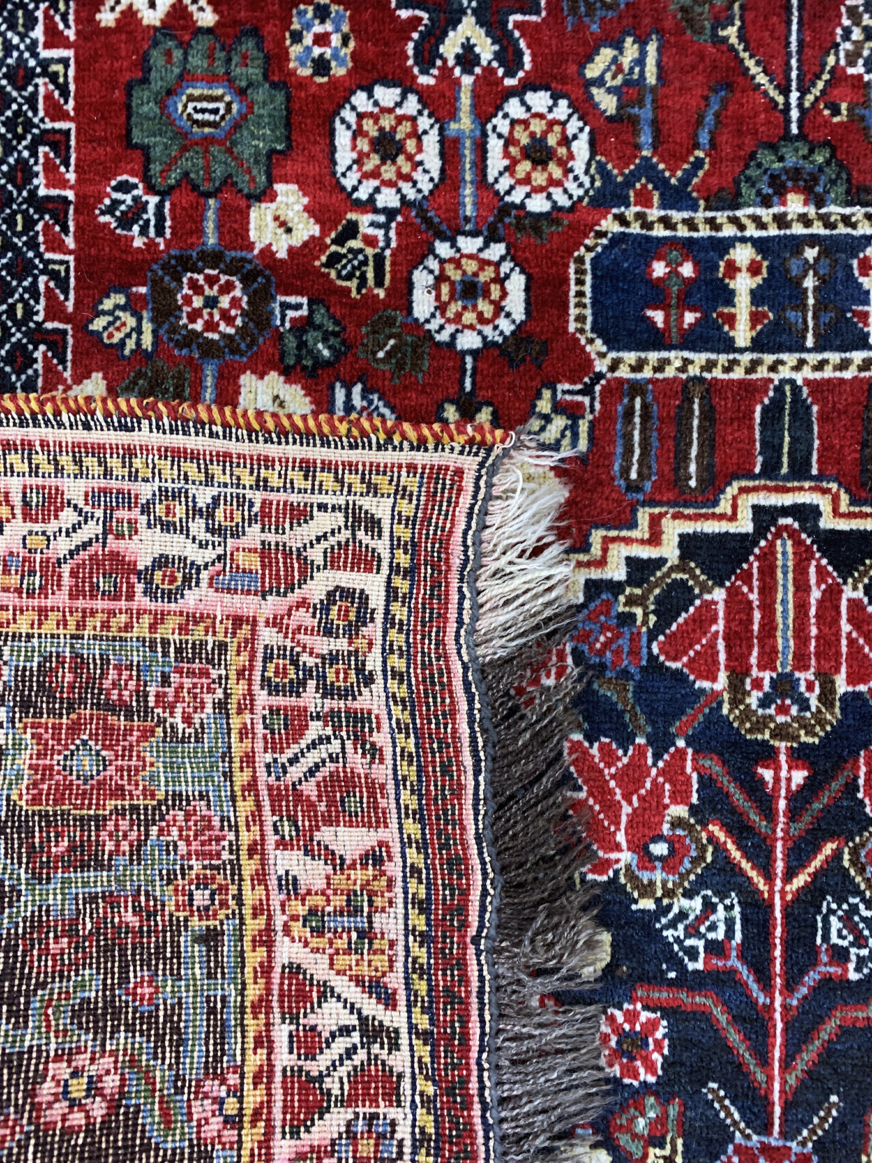 Detail g: Ghaschgai Kashkuli, Persien, Mitte 20.Jhd, Wolle auf Wolle, ca. 265 x 165 cm, EHZ: 1-2