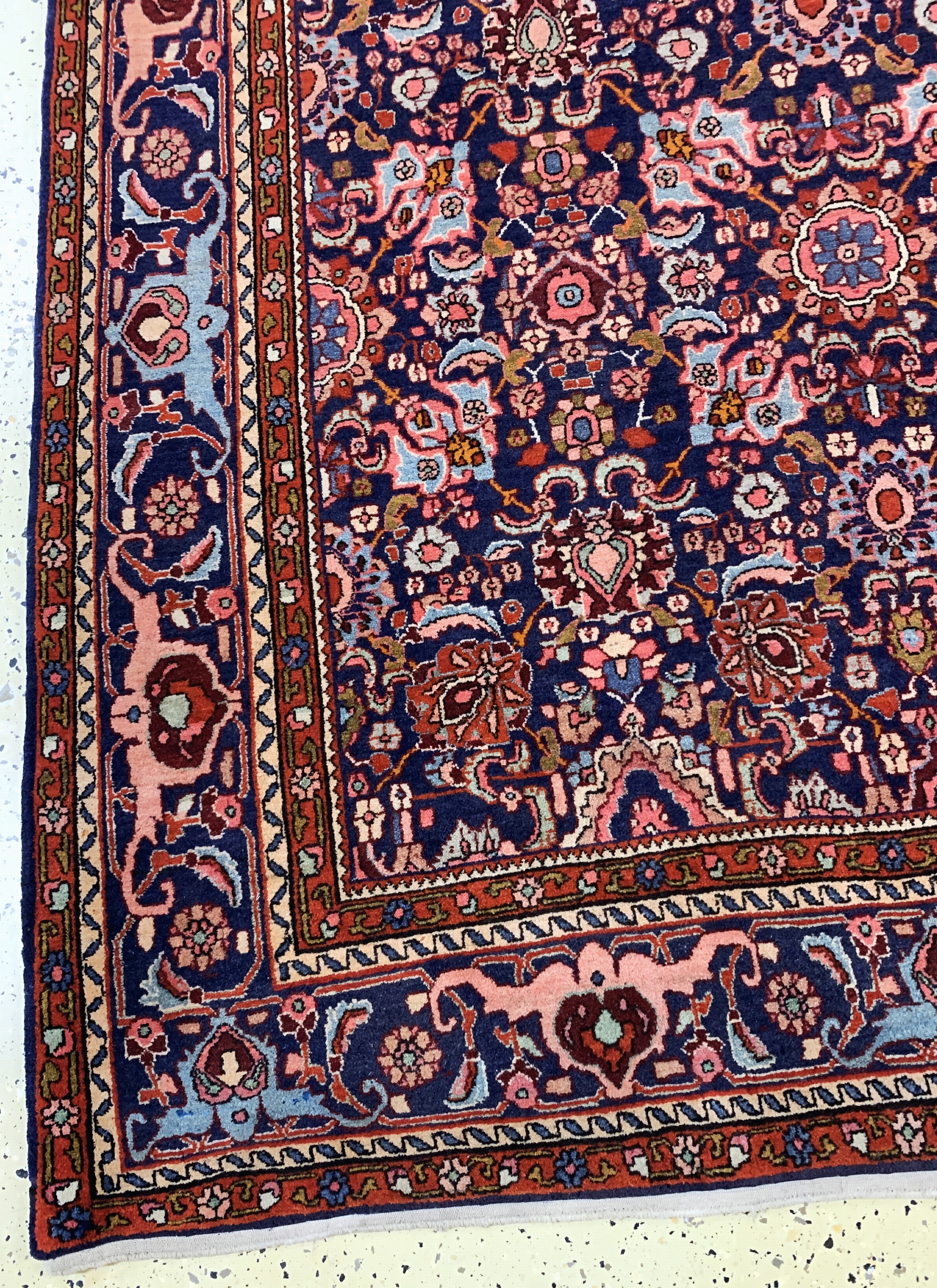 Detail b: Bidjar alt, Persien, Mitte 20.Jhd, Wolle auf Baumwolle, ca. 360 x 230 cm, EHZ: 1-2