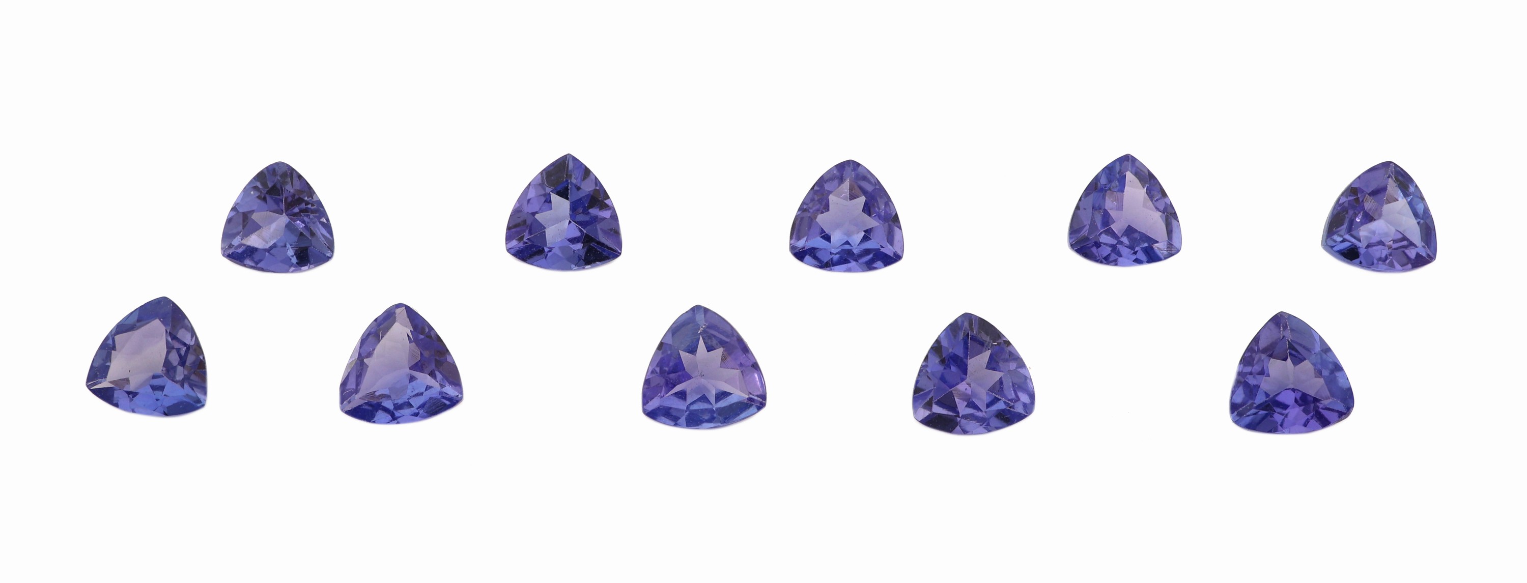 Image 27121393 - Lot 10 lose Tansanite zus. ca. 4.61 ct, facett. Triangeln Schätzpreis: 1300, - EUR