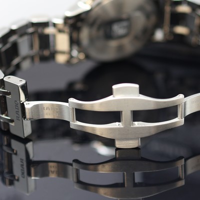 27121309d - RADO ungetragene Herrenarmbanduhr DiaMaster XL Referenz R14072137, quarz, silbergraues ...