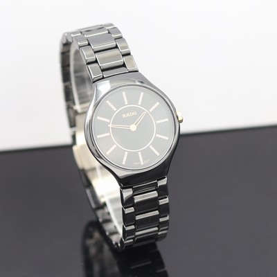 27121310a - RADO True Damenarmbanduhr Referenz R27742702, quarz, schwarzes Keramikgeh. inkl. ...