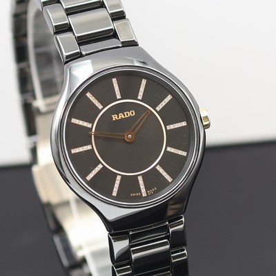 27121310b - RADO True Damenarmbanduhr Referenz R27742702, quarz, schwarzes Keramikgeh. inkl. ...