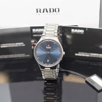 Image RADO True Thinline ungetragene Herrenarmbanduhr Referenz R27088202, Automatik, beids. ...