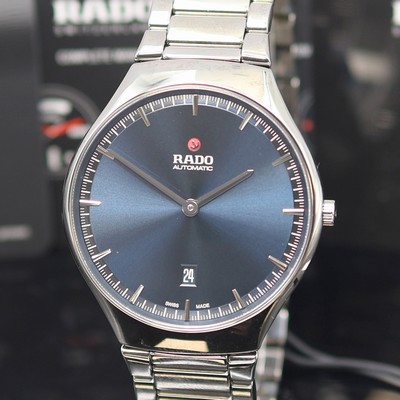 27121313a - RADO True Thinline ungetragene Herrenarmbanduhr Referenz R27088202, Automatik, beids. ...