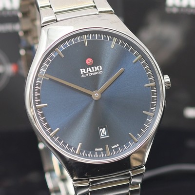 27121313b - RADO True Thinline ungetragene Herrenarmbanduhr Referenz R27088202, Automatik, beids. ...