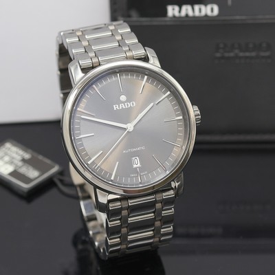27121317b - RADO DiaMaster ungetragene Herrenarmbanduhr Referenz R14074112, Automatik, beids. ...