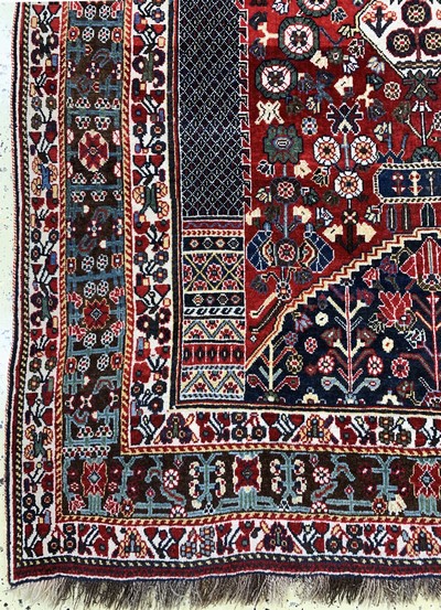 27121352b - Ghaschgai Kashkuli, Persien, Mitte 20.Jhd, Wolle auf Wolle, ca. 265 x 165 cm, EHZ: 1-2 ...
