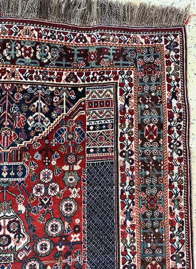 27121352d - Ghaschgai Kashkuli, Persien, Mitte 20.Jhd, Wolle auf Wolle, ca. 265 x 165 cm, EHZ: 1-2 ...
