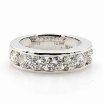 Image Ring mit Brillanten, WG 750/000, 7 Brill. 2.17 ct Weiß/si, RW ca. 55 Schätzpreis: ...