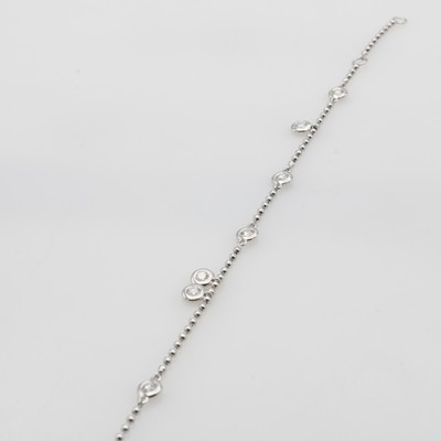 Image Armband mit Brillanten, WG 750/000, 10 Brill. zus. ca. 0.57 ct feines Weiß /vs1, ...