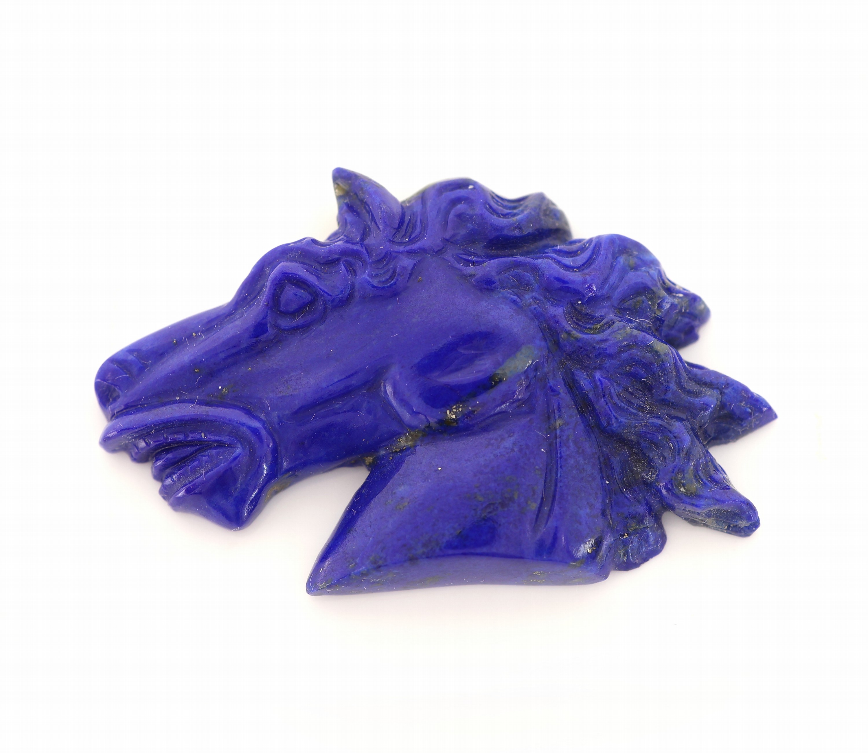 Image 27121521 - Lapislazuli-Gravur ´Pferdekopf´, 35.90 ct, geschnitten, geschliffen, pol. und grav. ...