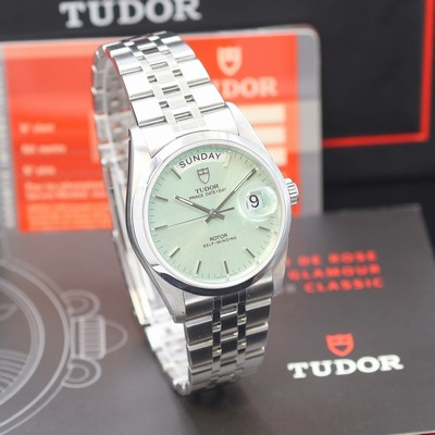 27121501b - TUDOR Prince Date Day Armbanduhr Referenz 76200, Schweiz verk. lt. beil. Pap. 01/2010, ...