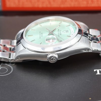 27121501d - TUDOR Prince Date Day Armbanduhr Referenz 76200, Schweiz verk. lt. beil. Pap. 01/2010, ...