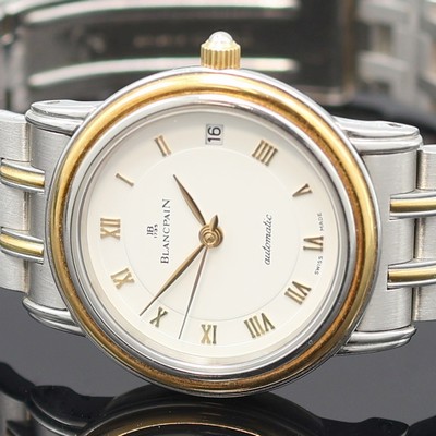27121508a - BLANCPAIN Damenarmbanduhr Villeret, Schweiz um 1990, Automatik, 2-teil. Geh. in ...