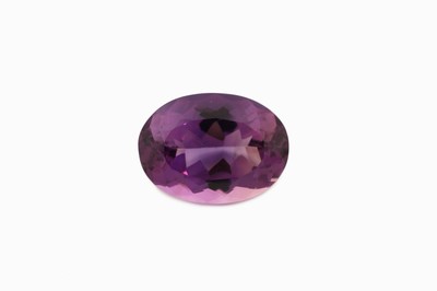 Image Loser ovalfacett. Amethyst 19.53 ct, im Schachbrettschliff Schätzpreis: 680, - EUR