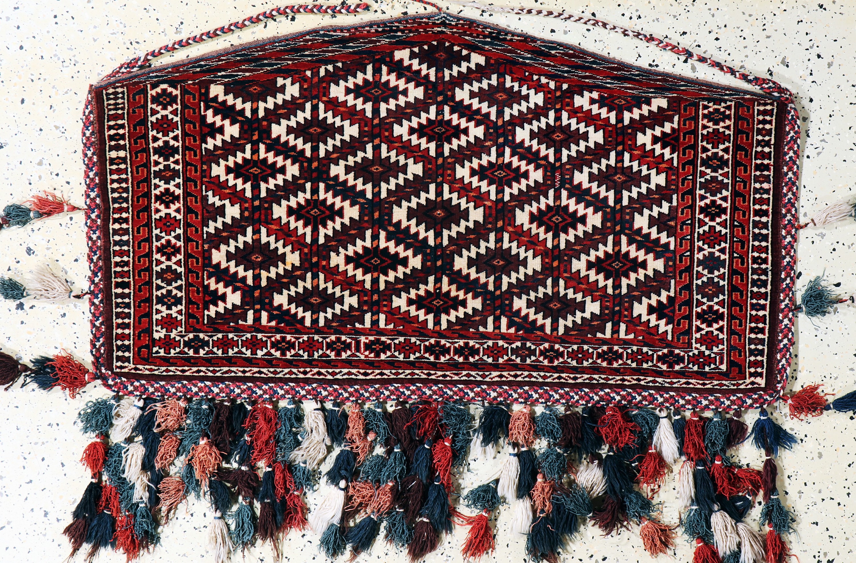 Image 27121626 - Yomud Asmalyk antik, Turkmenistan, 19.Jhd, Wolle auf Wolle, ca. 123 x 67 cm, EHZ: 2 ...
