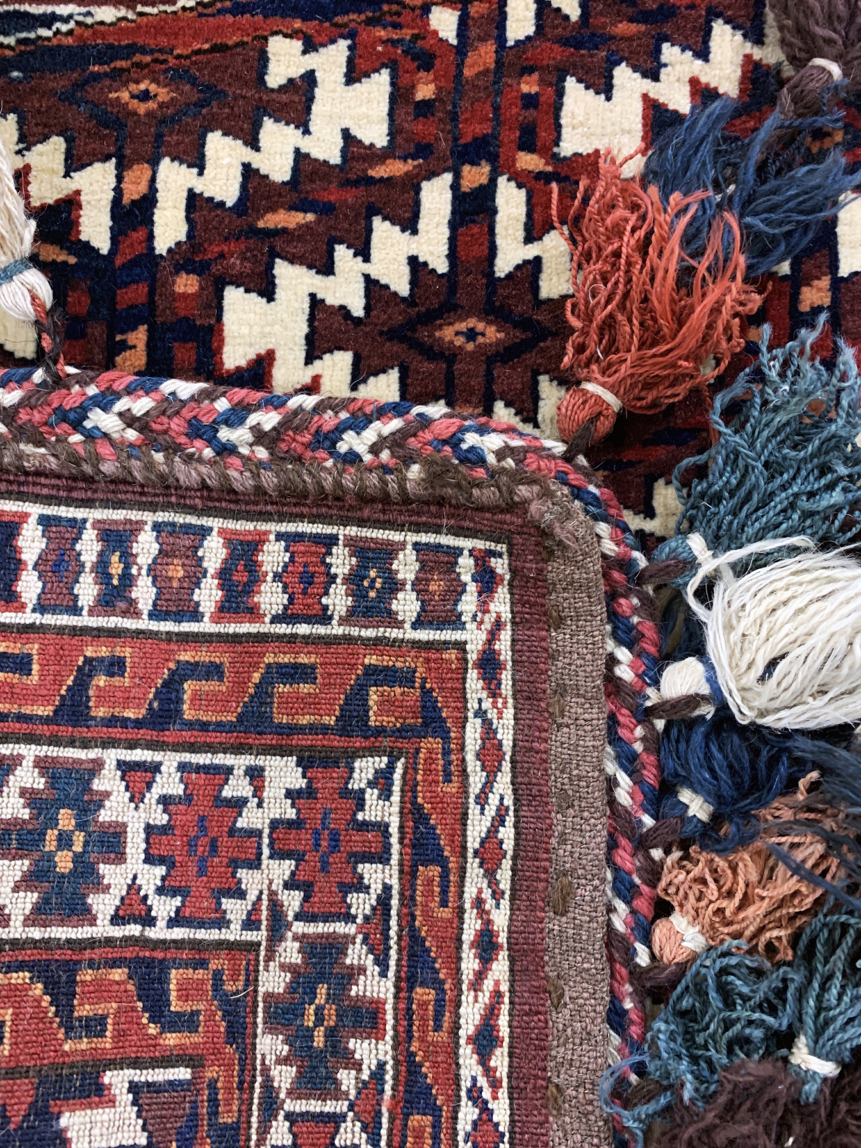 Detail d: Yomud Asmalyk antik, Turkmenistan, 19.Jhd, Wolle auf Wolle, ca. 123 x 67 cm, EHZ: 2
