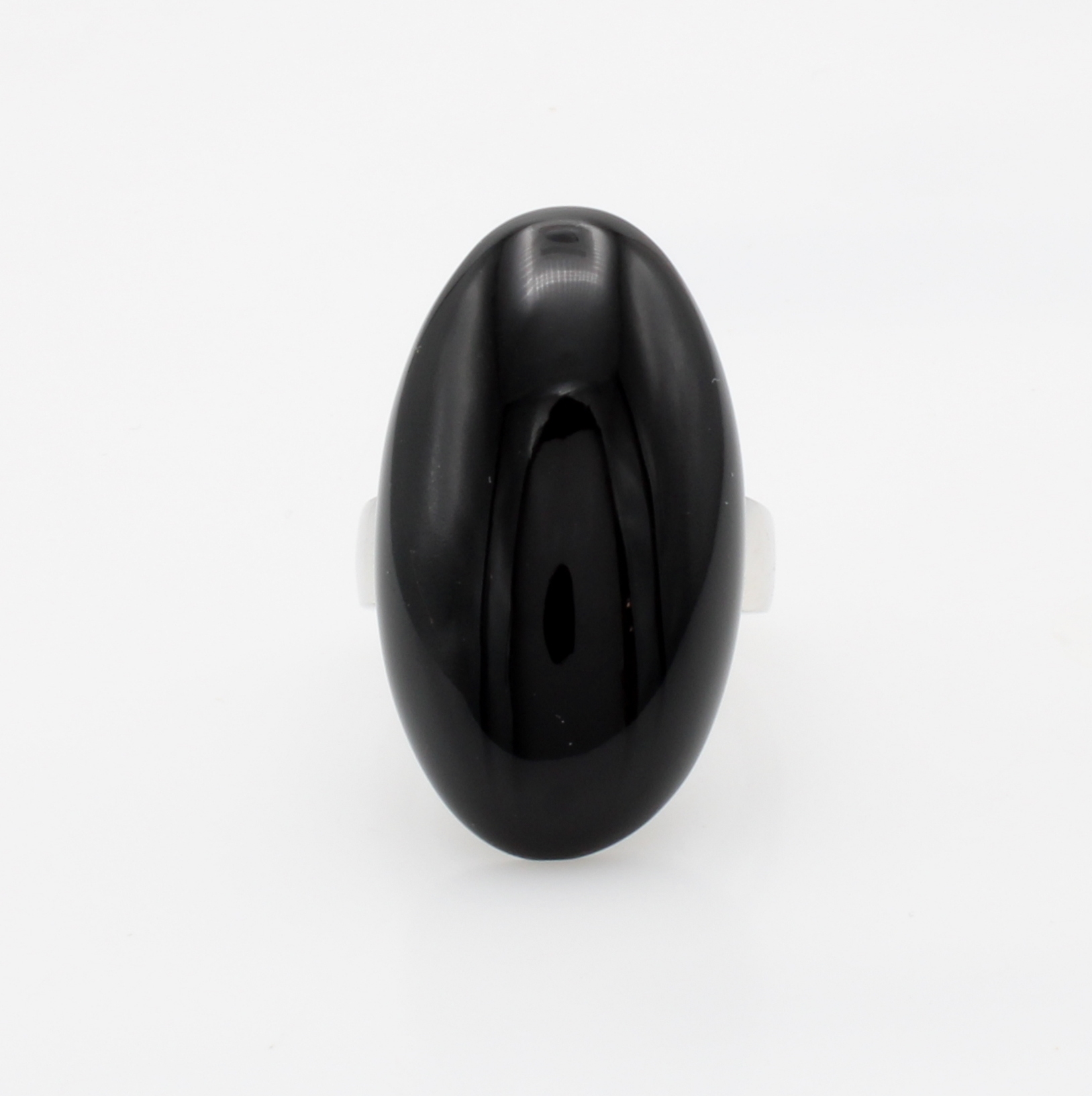 Image 27121644 - Ring mit Onyx, 925er Silber, ovaler Onyx ca. 20x35 mm, RW ca. 62