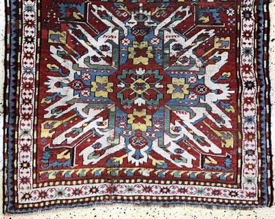 27121624c - Tschelabed´Adler-Kazak´antik, Kaukasus, 19.Jhd, Wolle auf Wolle, ca. 226 x 114 cm, EHZ: ...