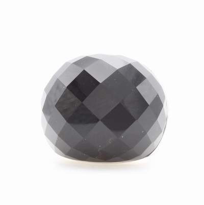 Image Ring mit Onyx, 925er Silber, facett. Onyx, RW ca. 59