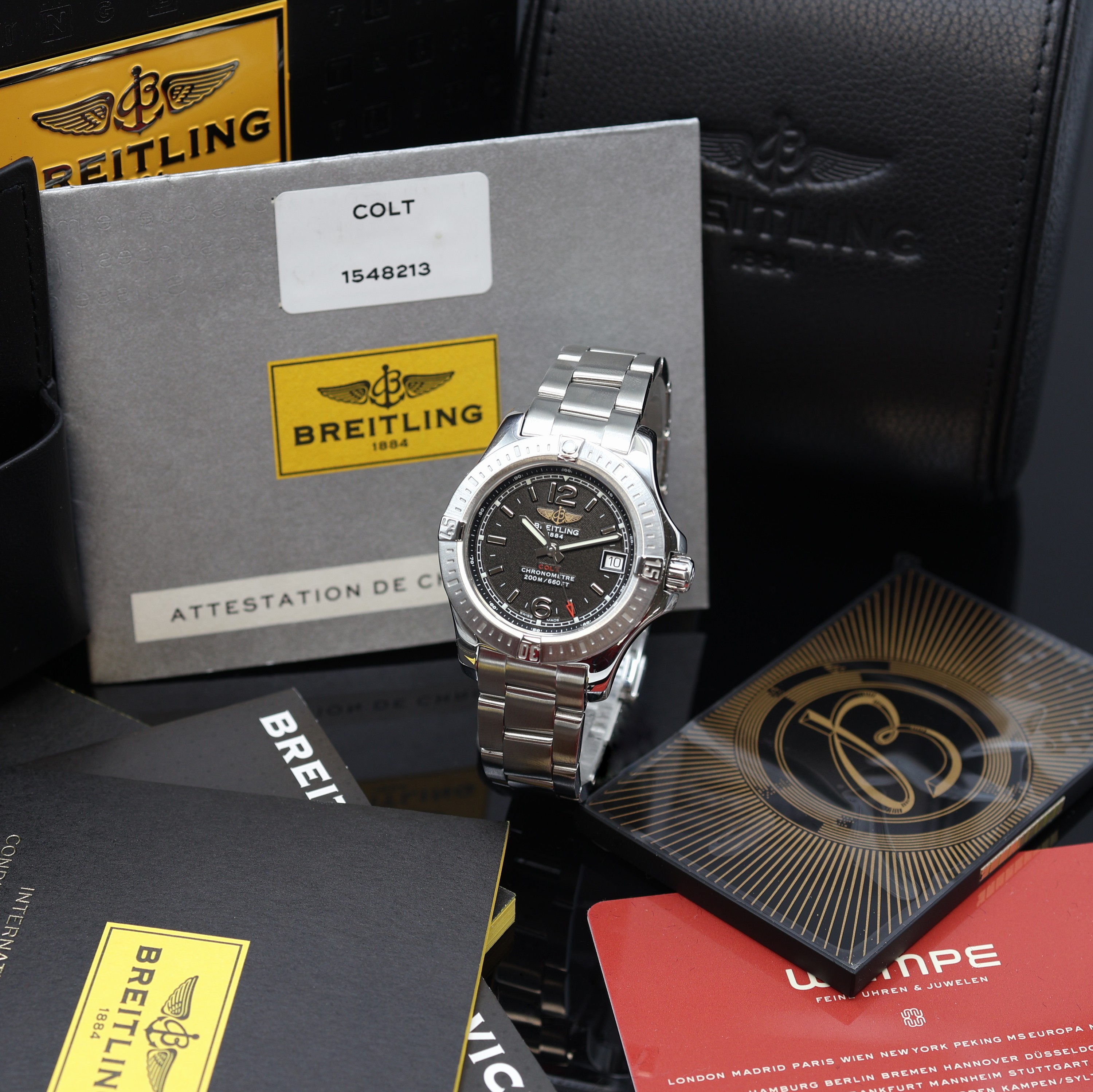 Image 27122669 - BREITLING Colt Lady Damenarmbanduhr Referenz A7738811, quarz, Chronometer in Edelstahl ...