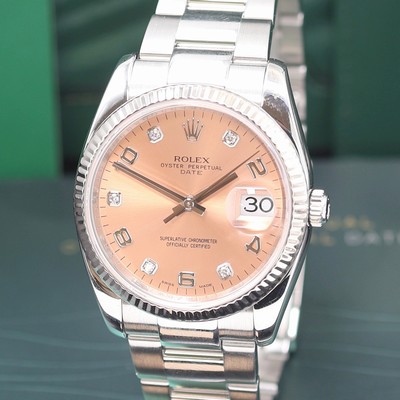 27122600a - ROLEX Oyster Perpetual Date Armbanduhr Referenz 115234, Automatik, LC 100, Chronometer ...