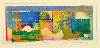 27122661a - Ernst Peter Rade, geb. 1938, 2 Farbkreidezeichnungen ´Farbzeichen´ aus der Serie ´Kleine ...