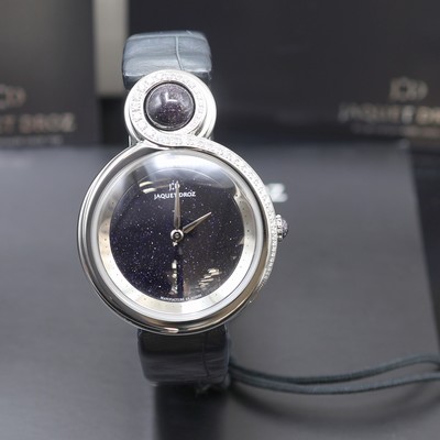 27122663b - JAQUET DROZ Lady 8 ungetragene Damenarmbanduhr Referenz J014500270, Automatik, beids. ...