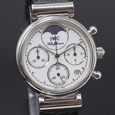 27122667b - IWC Da Vinci Damenarmbanduhr Referenz 3736, quarz, Edelstahlgeh. inkl. orig. Lederband ...