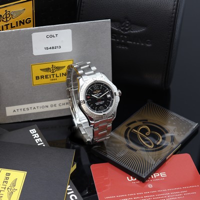 27122669a - BREITLING Colt Lady Damenarmbanduhr Referenz A7738811, quarz, Chronometer in Edelstahl ...