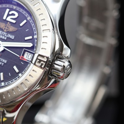 27122669c - BREITLING Colt Lady Damenarmbanduhr Referenz A7738811, quarz, Chronometer in Edelstahl ...